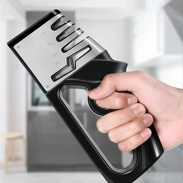 Diamond knife sharpener scissors slot detail