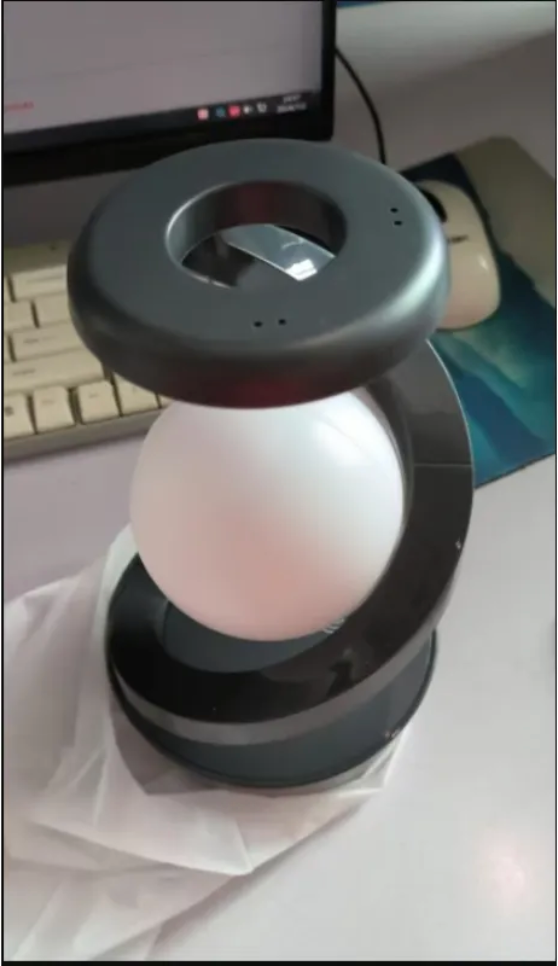 Lunar Glow Desk Lamp with Qi Charging