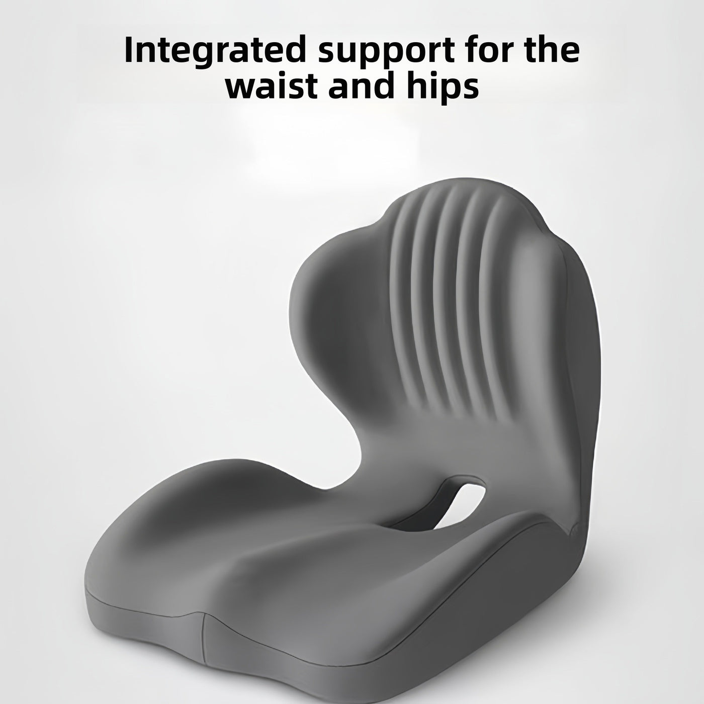 Seat cushion and backrest integrated together