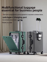 Multi-functional Aluminum Frame Luggage