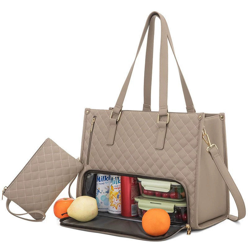 2-in-1 Insulated Lunch Tote Bag