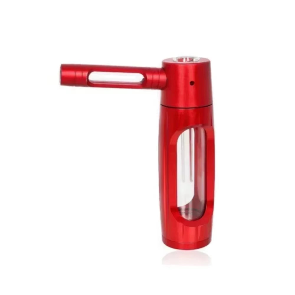 Metal Popular Water Pipe for Smoking Grass Pocket-Sized Bottles Travel Companion Dry Burning Herb Smoke Pipes Gadgets for Men