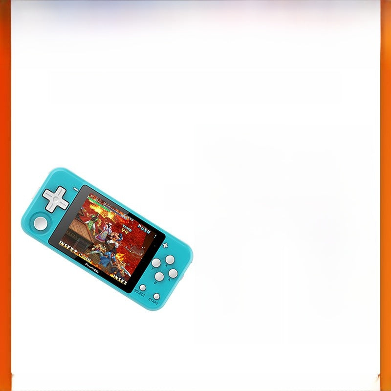 Portable game console in landscape mode