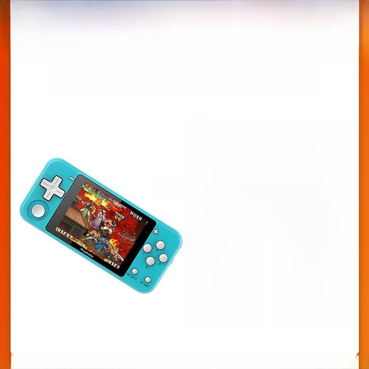 Portable game console in landscape mode