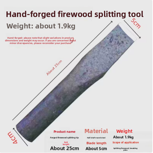 Forged Steel Firewood Splitting Axe