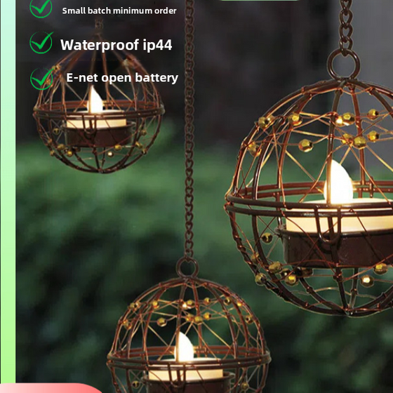 Solar Powered Iron Garden Lights Outdoor & Pond Lighting product image 2