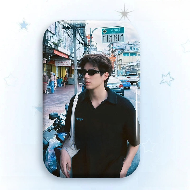 Custom Laser Tinplate Celebrity Badge Brooch