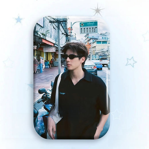Custom Laser Tinplate Celebrity Badge Brooch product image 6
