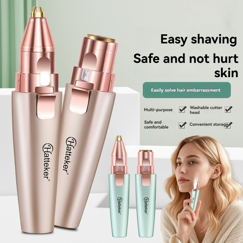 2 in 1 electric eyebrow trimmer