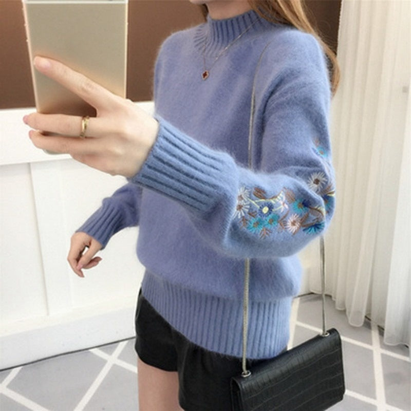 Embroidered knit sweater, loose fit, photo 2