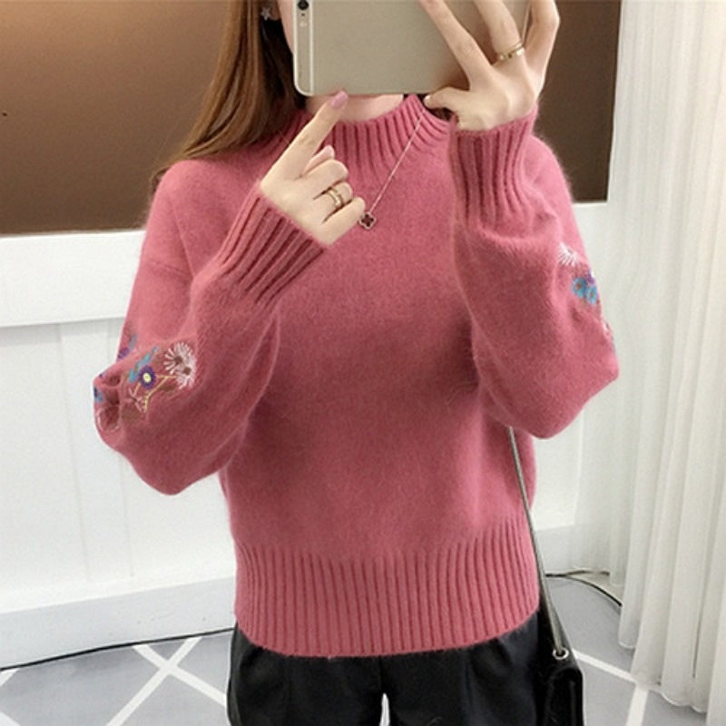 Embroidered knit sweater, loose fit, photo 7