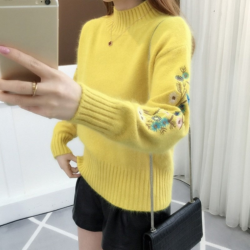 Embroidered knit sweater, loose fit, photo 8