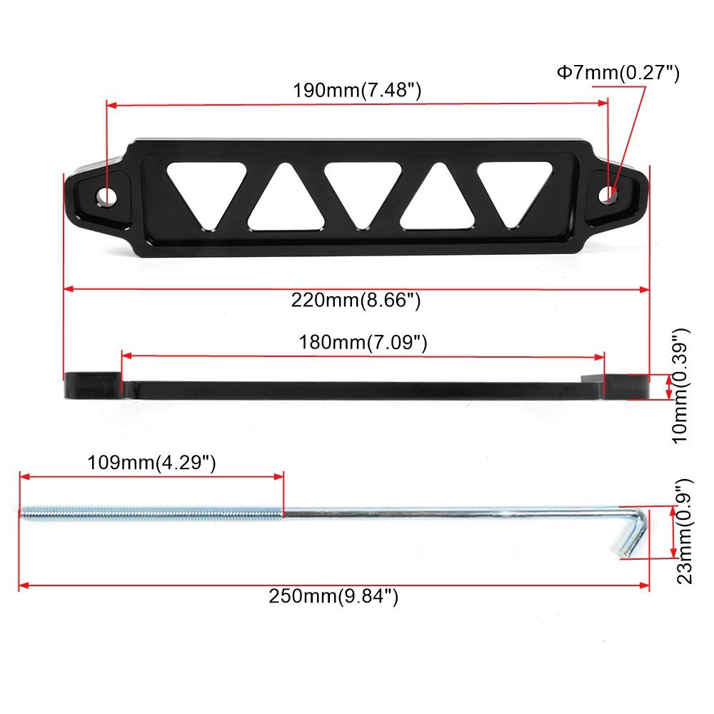 Universal Aluminum Alloy Car Battery Holder Bracket