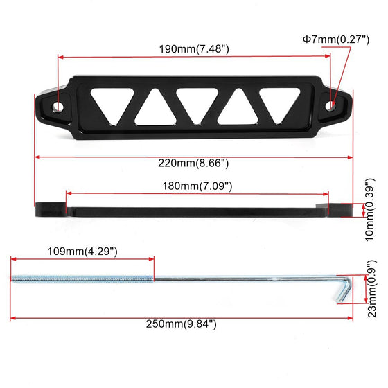 Universal Aluminum Alloy Car Battery Holder Bracket product image 2