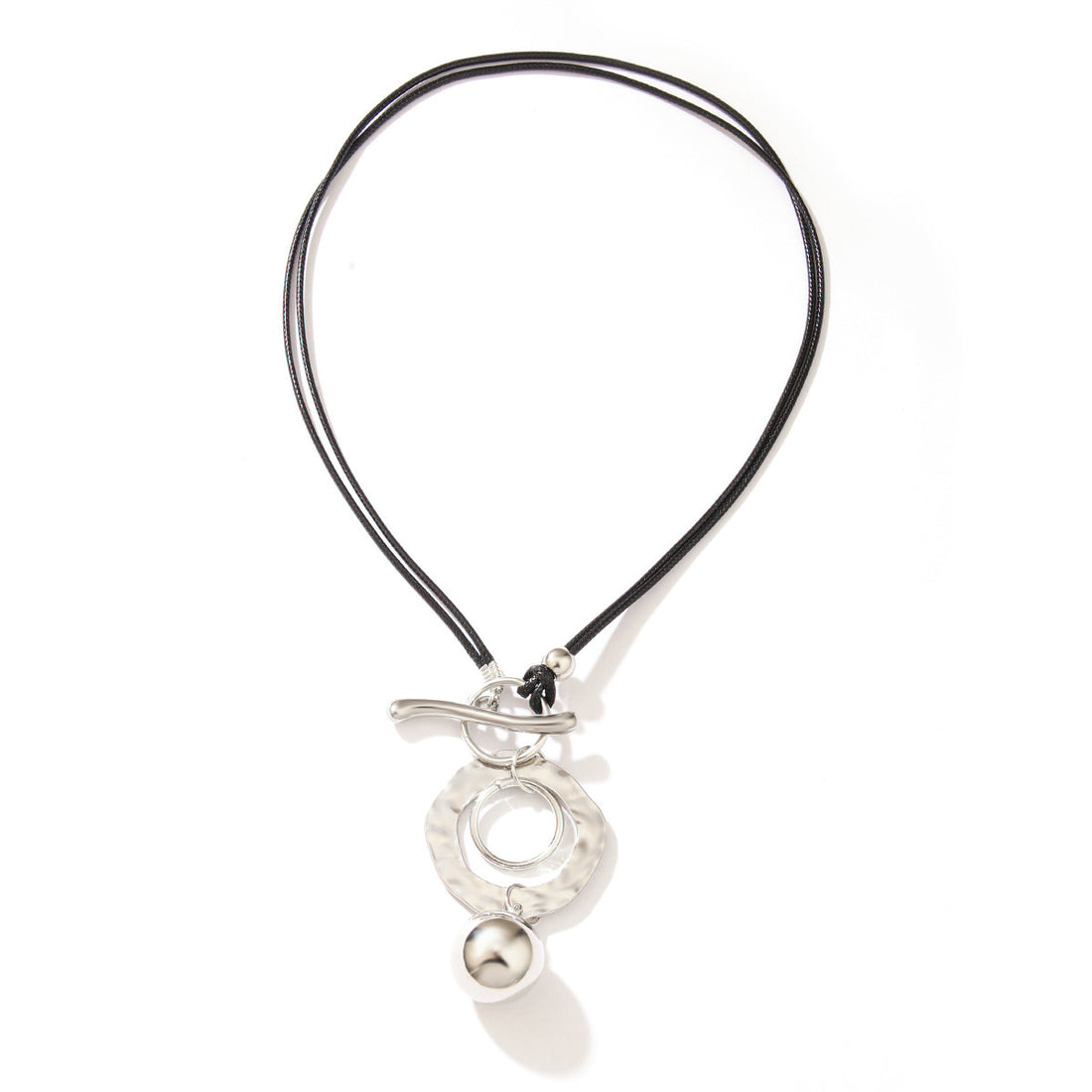Minimalist Round Pendant Alloy Necklace Geometric Fashion Jewelry for Men and Women