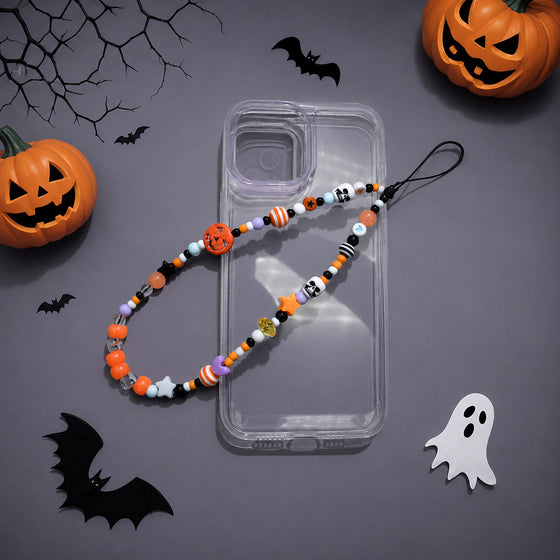 Halloween Pumpkin Skull Phone Chain Accessory