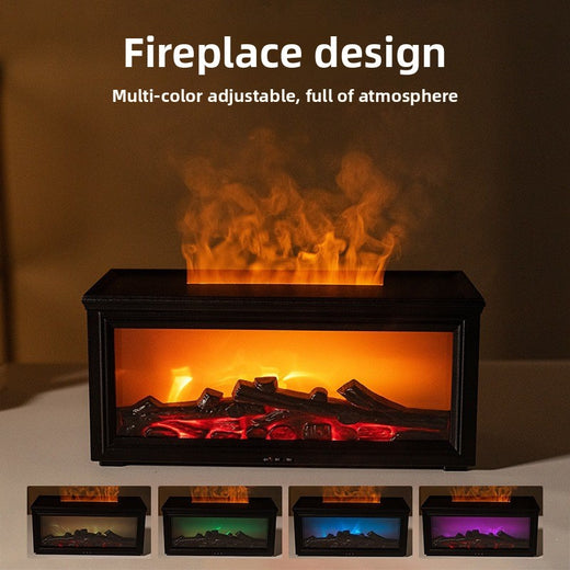 Retro Electric Fireplace Aromatherapy Humidifier