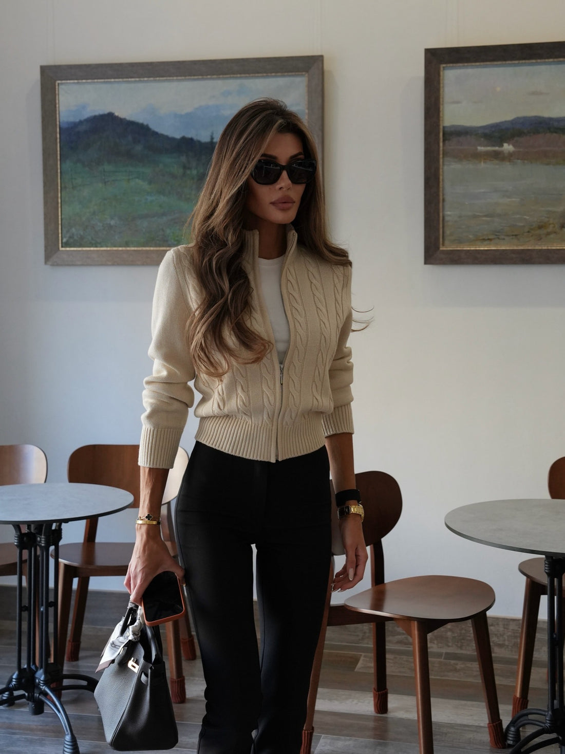 Loose Long Sleeve Textured Sweater