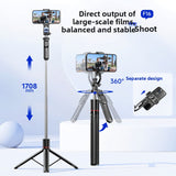 Retractable Bluetooth Selfie Stick Tripod with Anti-Shake