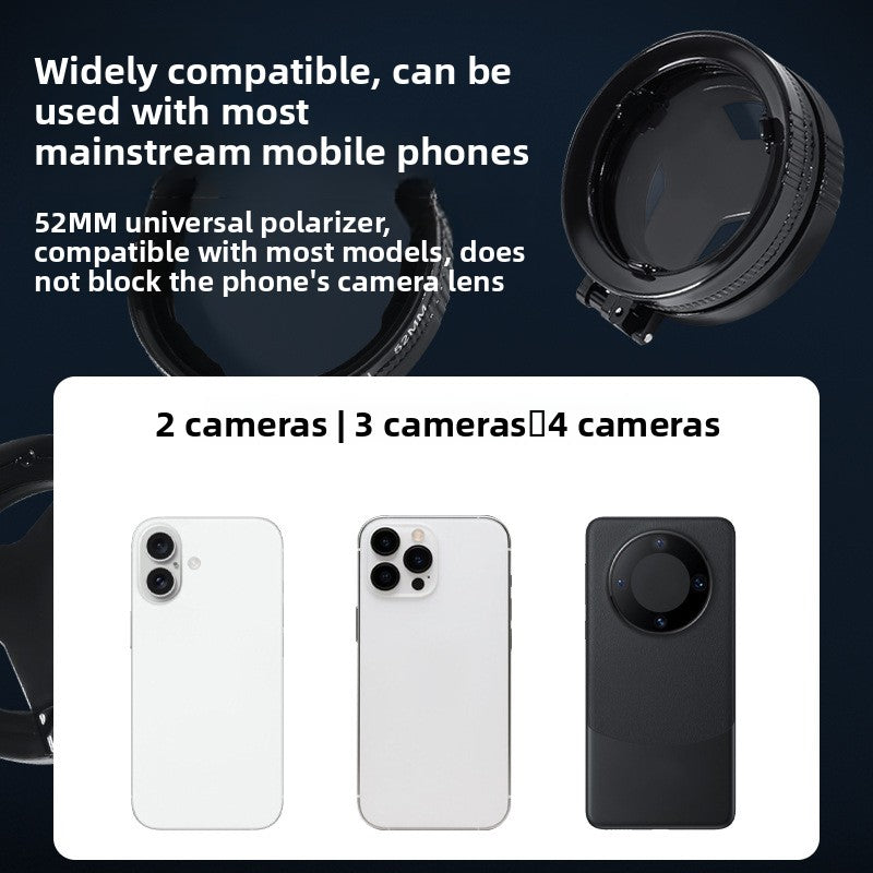 Magnetic CPL Polarizing Filter for Mobile Phone Photography