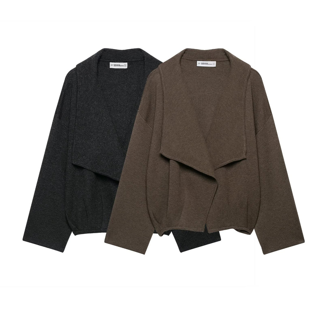 Round-neck pullover basic solid-colored top