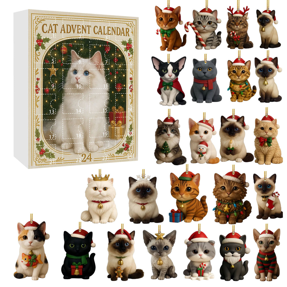 Cat Lovers Christmas Tree Decoration Acrylic Pendant product image 5