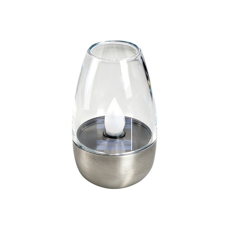 Solar Powered Stainless Steel Outdoor Candle Lights