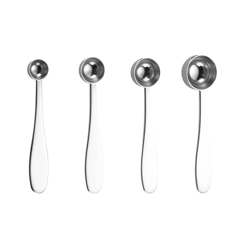 304 Stainless Steel Measuring Spoon with Engraved Markings for Kitchen and Baking