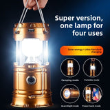 Solar Powered Multifunctional Camping Lantern with Emergency Lighting