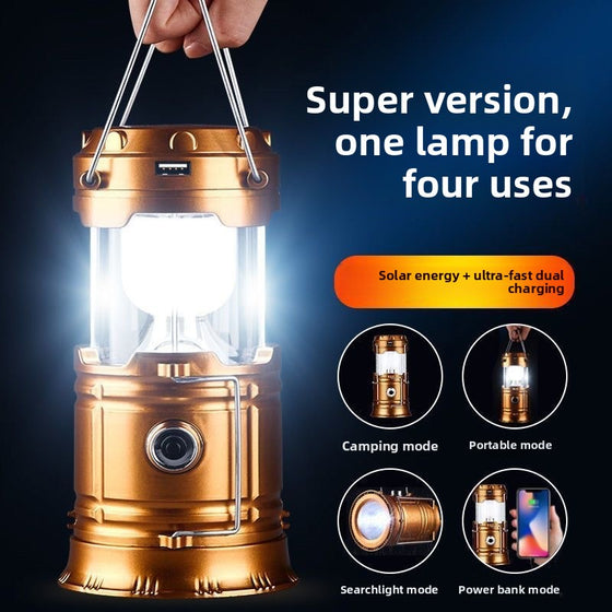 Solar Powered Multifunctional Camping Lantern with Emergency Lighting camp-outdoor-lighting-tools product image 2