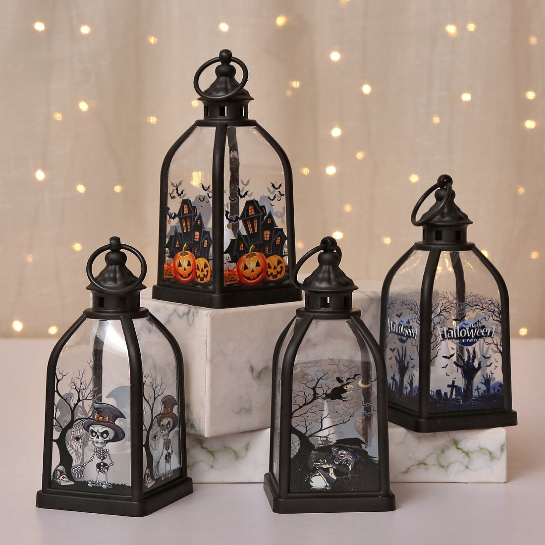 Portable Halloween Electronic Candle Lamp
