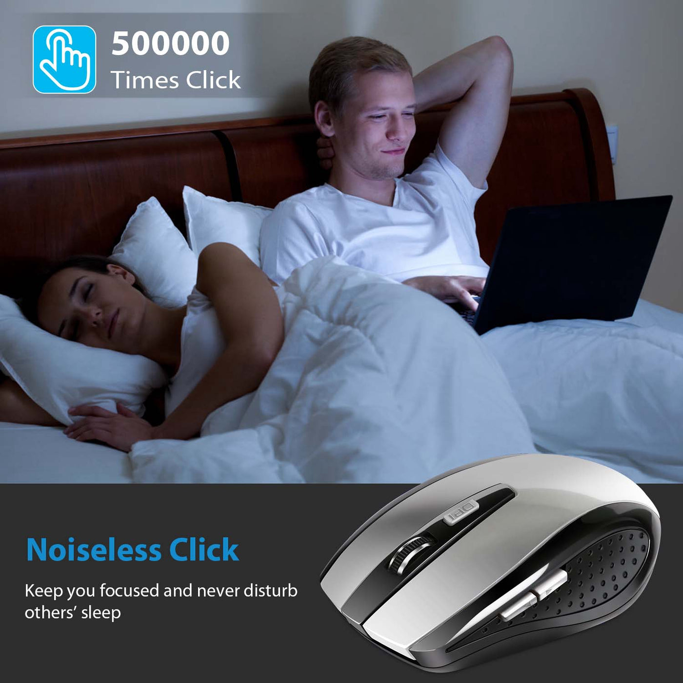 2.4G Wireless Gaming Mouse with Adjustable DPI Buttons