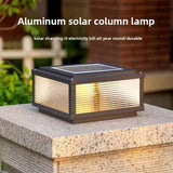 Solar-powered outdoor waterproof post light