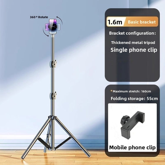 Portable tripod selfie stick with ground support Phone Accessories product image 6