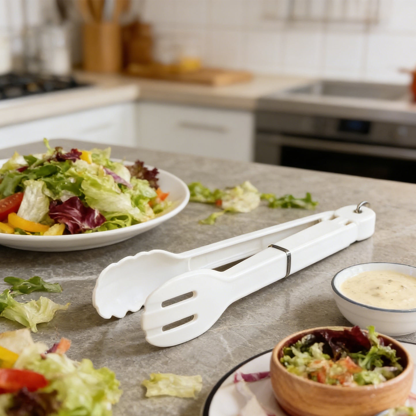 Stainless Steel Salad Tongs Kitchen Server