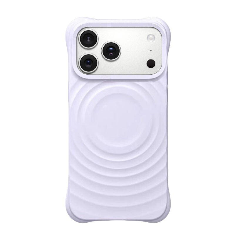 Magnetic Liquid Silicone Wave Pattern Phone Case