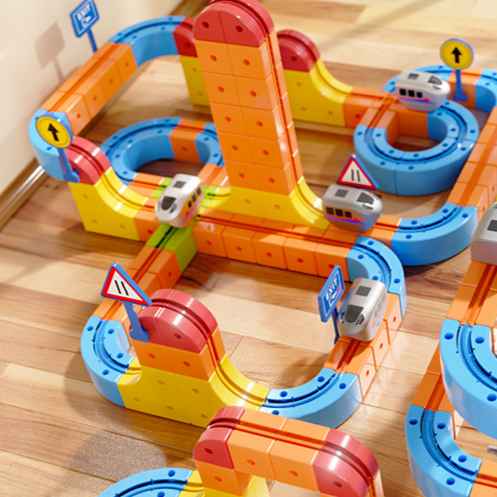 Magnetic Track Train Set for Children