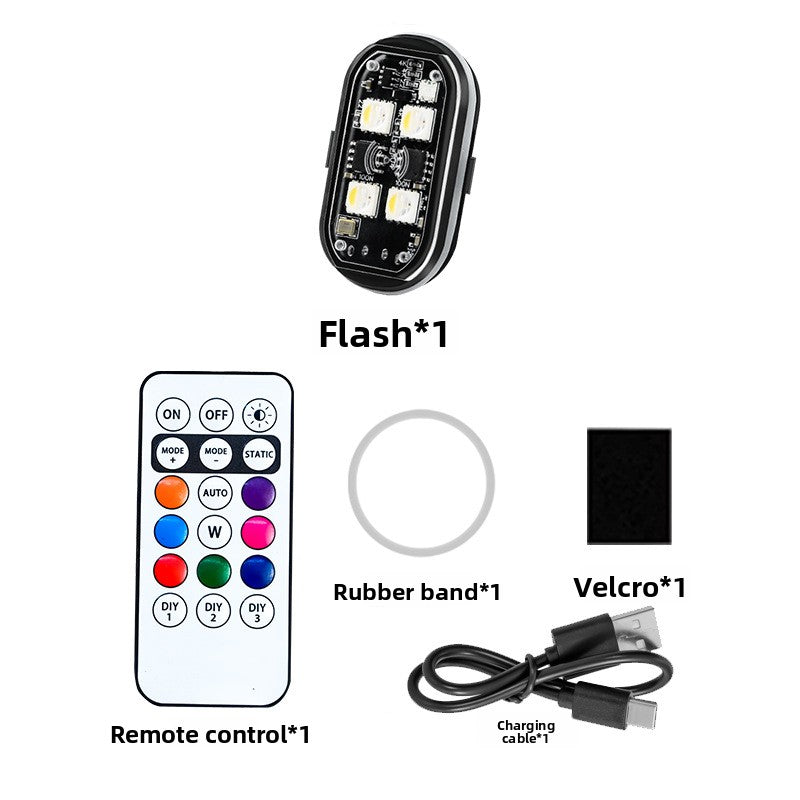 Wireless remote control aircraft lights