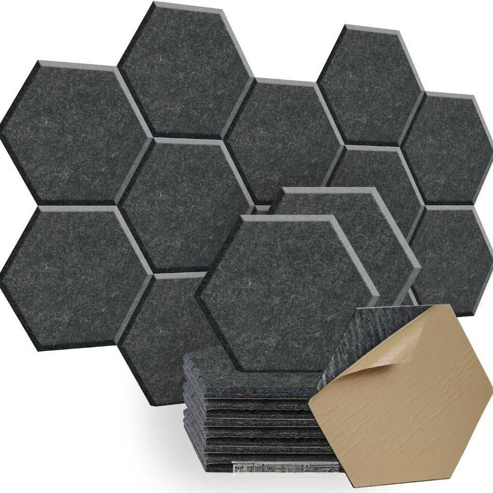 Hexagonal grille acoustic panel
