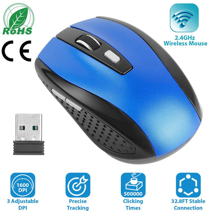 2.4G Wireless Gaming Mouse with Adjustable DPI Buttons