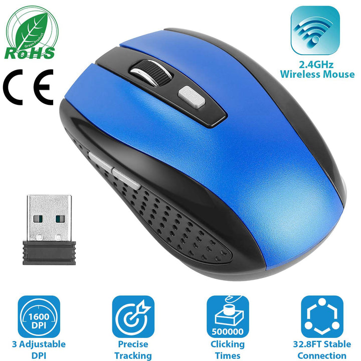 2.4G Wireless Gaming Mouse with Adjustable DPI Buttons
