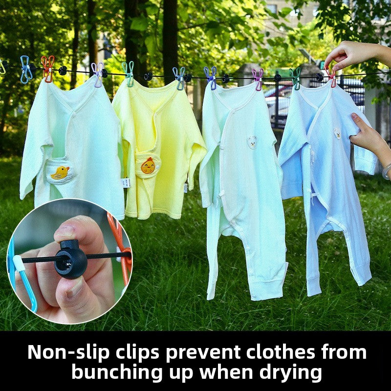 Portable Outdoor Clothesline Clips