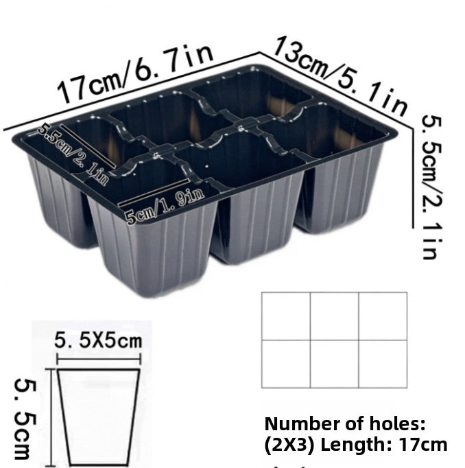 Seedling tray - 6/12 hole plastic cover for seedling pots