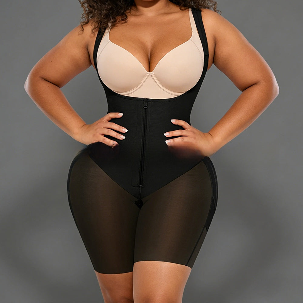 Women's thin compression shapewear bodysuit with adjustable straps, photo 8