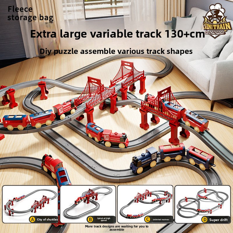 Electric Train Set with Track