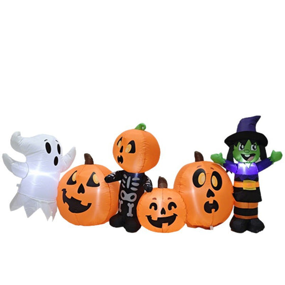 Halloween Inflatable Ghost Pumpkin Skeleton Witch Yard Decoration