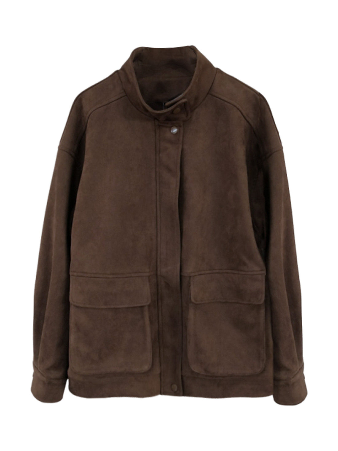 Korean Style Short Retro Brown Jacket Coat