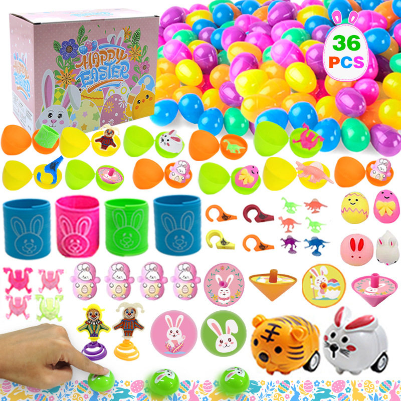 Easter Surprise Eggs with Hidden Toys for Children