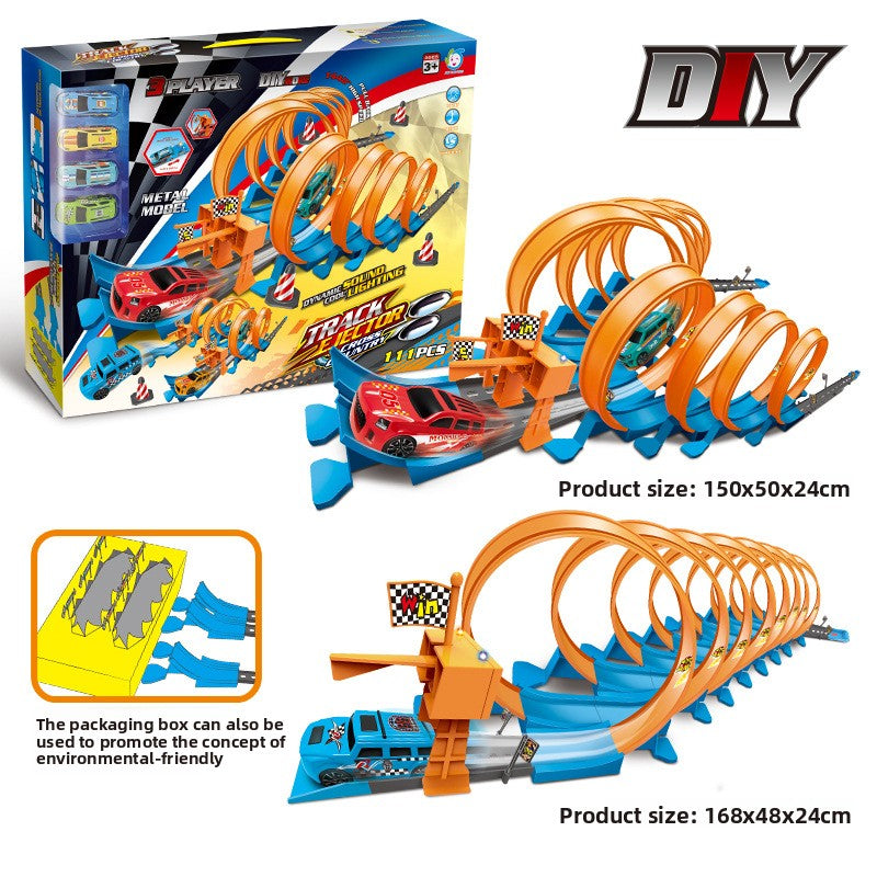 Children's toy track alloy vehicle