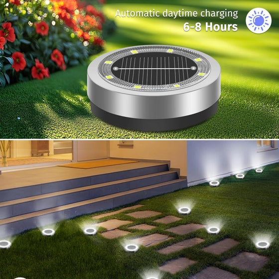 Solar Powered LED Garden Light with Stainless Steel Body Outdoor & Pond Lighting product image 3